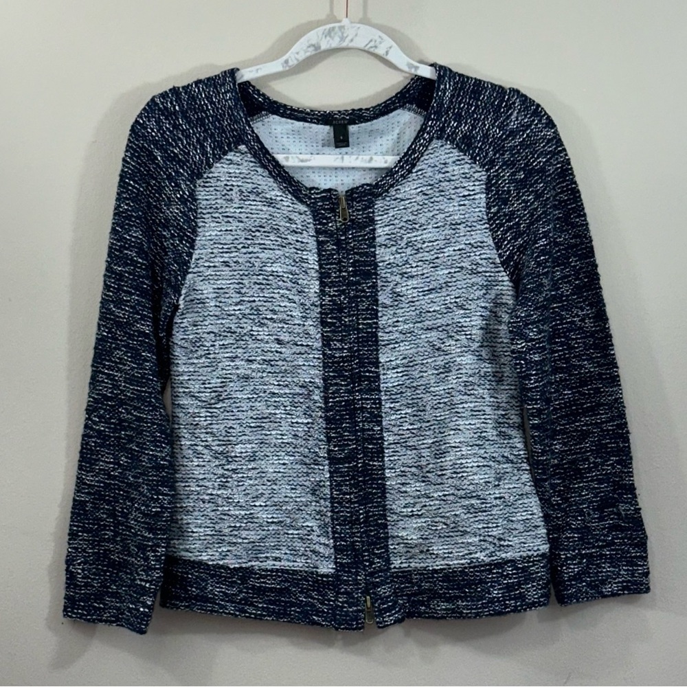 J. Crew Black and Gray Women's Sweater
